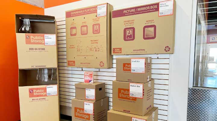 public storage expendable moving boxes for packing tips